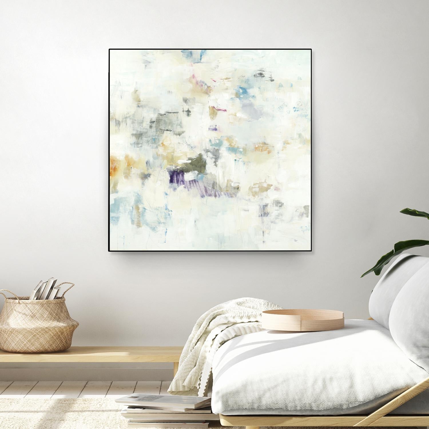 Off the Wall by Lisa Ridgers on GIANT ART - whites & creams abstract