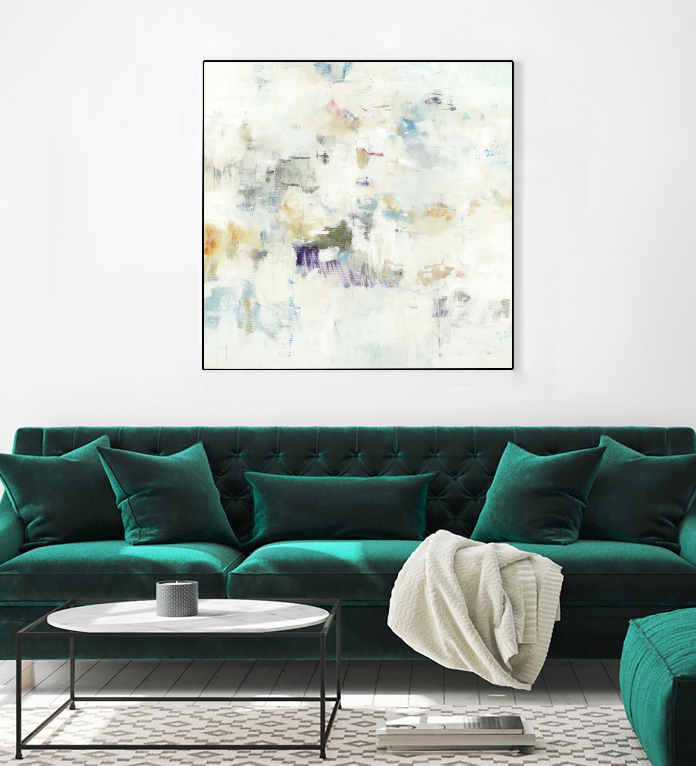 Off the Wall by Lisa Ridgers on GIANT ART - whites & creams abstract