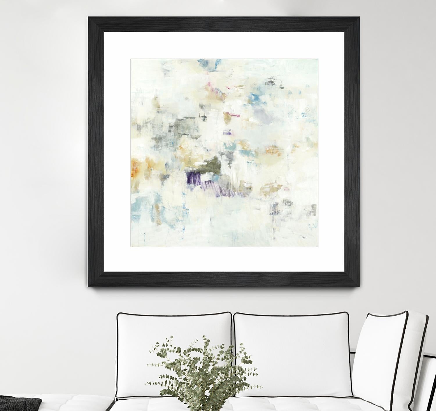 Off the Wall by Lisa Ridgers on GIANT ART - whites & creams abstract