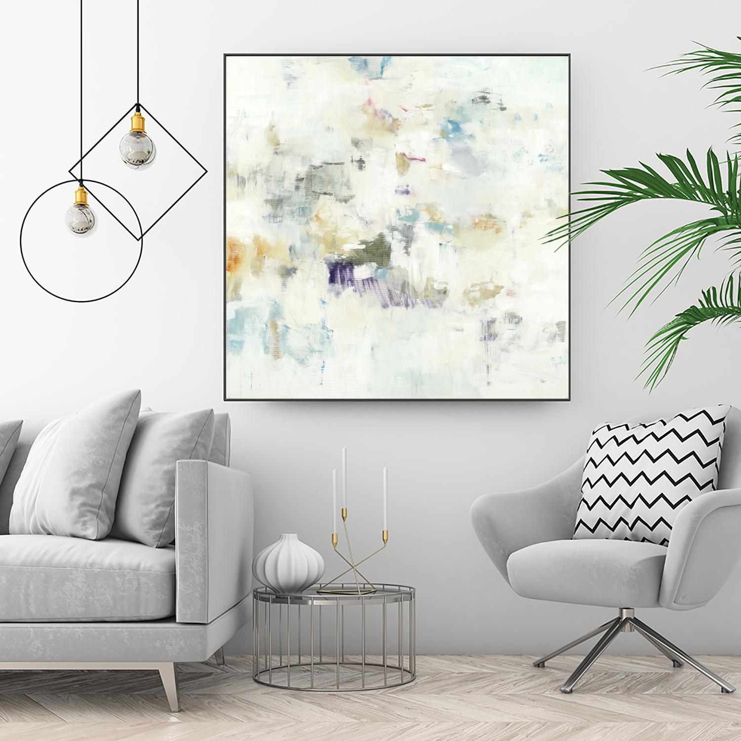 Off the Wall by Lisa Ridgers on GIANT ART - whites & creams abstract