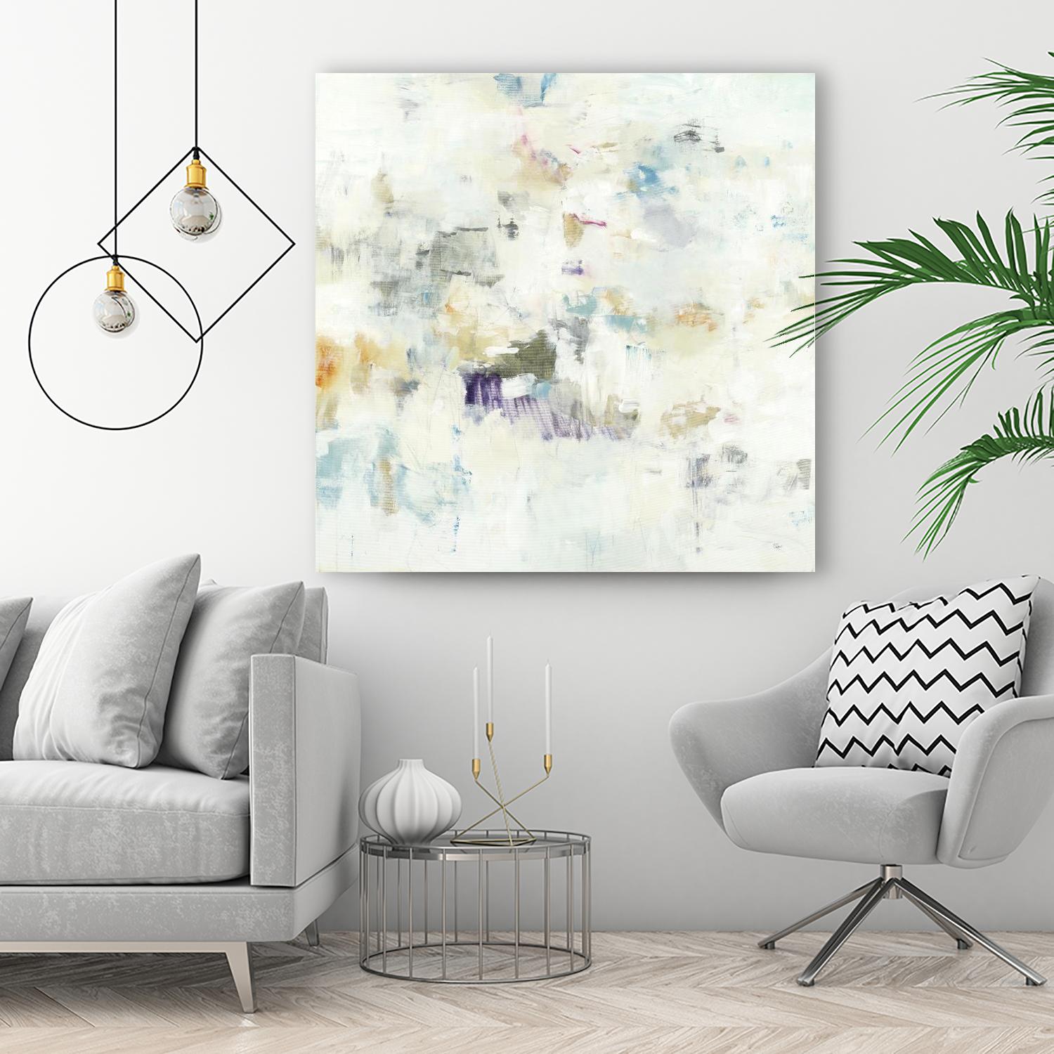 Off the Wall by Lisa Ridgers on GIANT ART - whites & creams abstract