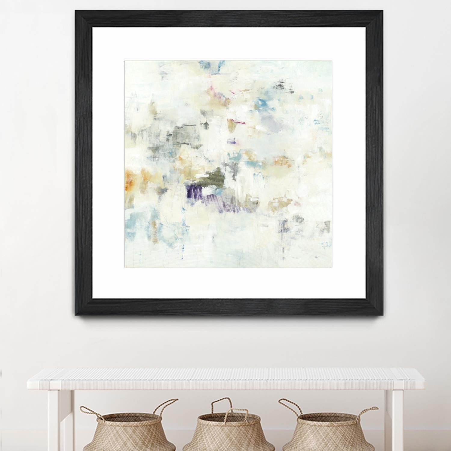 Off the Wall by Lisa Ridgers on GIANT ART - whites & creams abstract