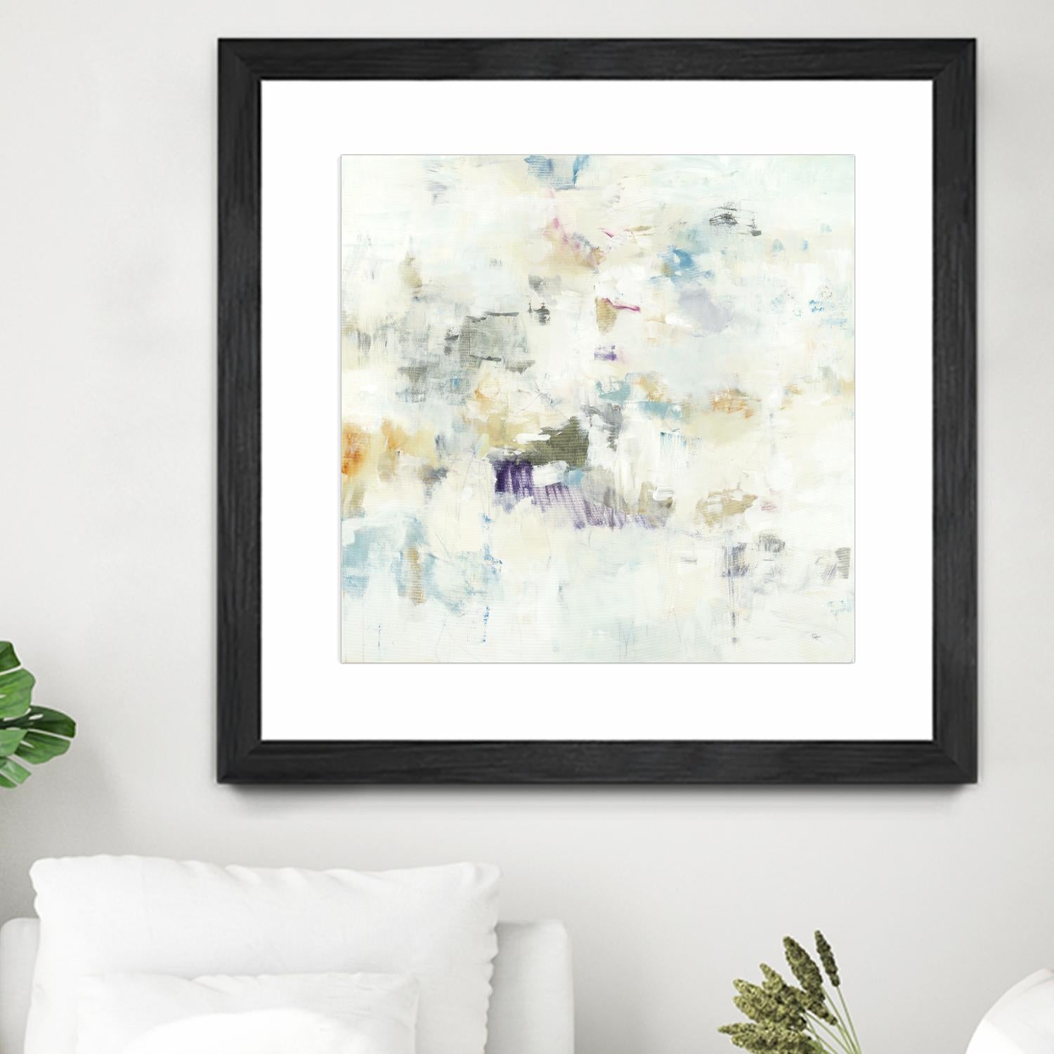 Off the Wall by Lisa Ridgers on GIANT ART - whites & creams abstract