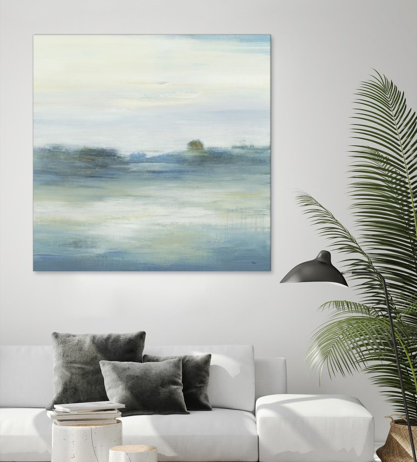 Soothing Scenery by Lisa Ridgers on GIANT ART - blues abstracted landscapes