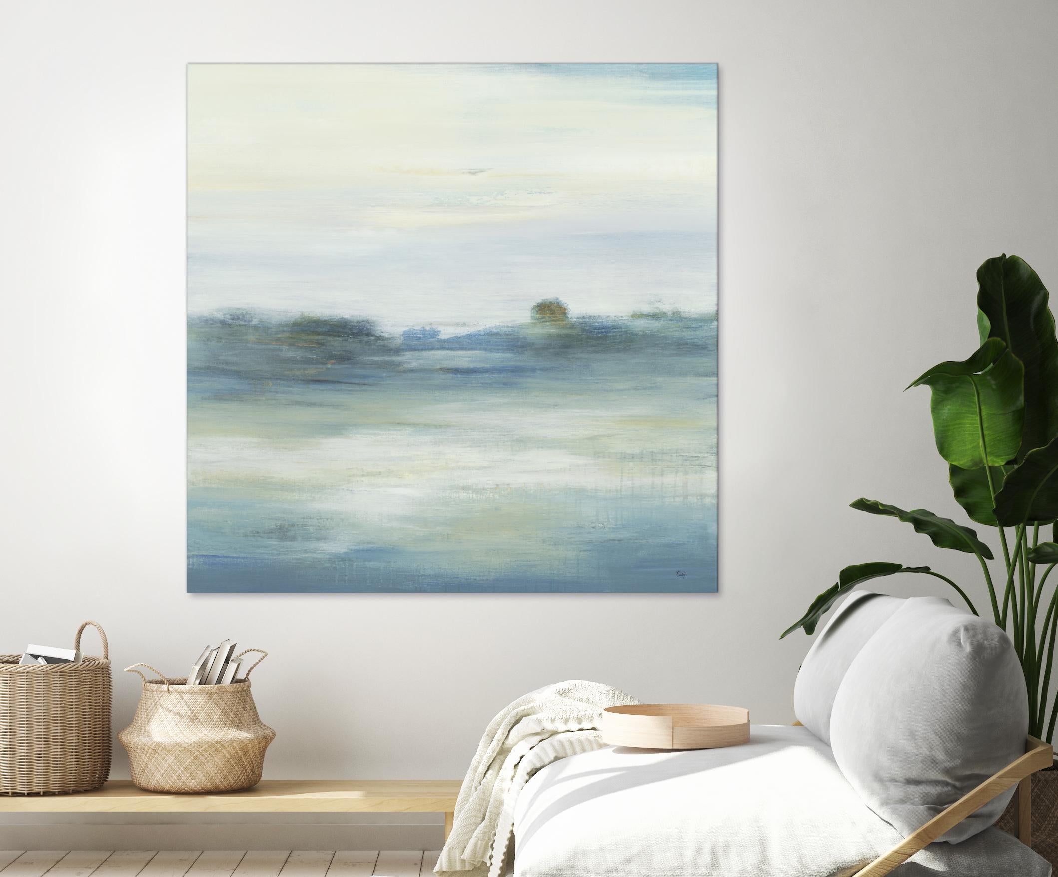 Soothing Scenery by Lisa Ridgers on GIANT ART - blues abstracted landscapes