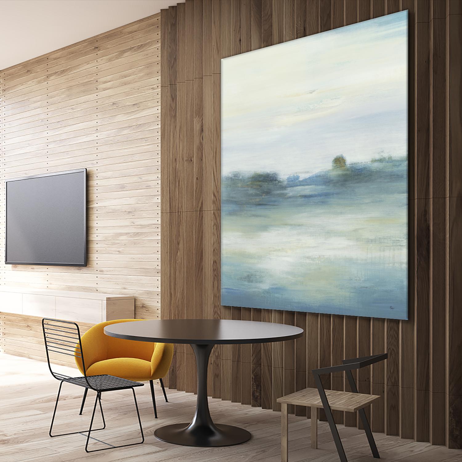 Soothing Scenery by Lisa Ridgers on GIANT ART - blues abstracted landscapes