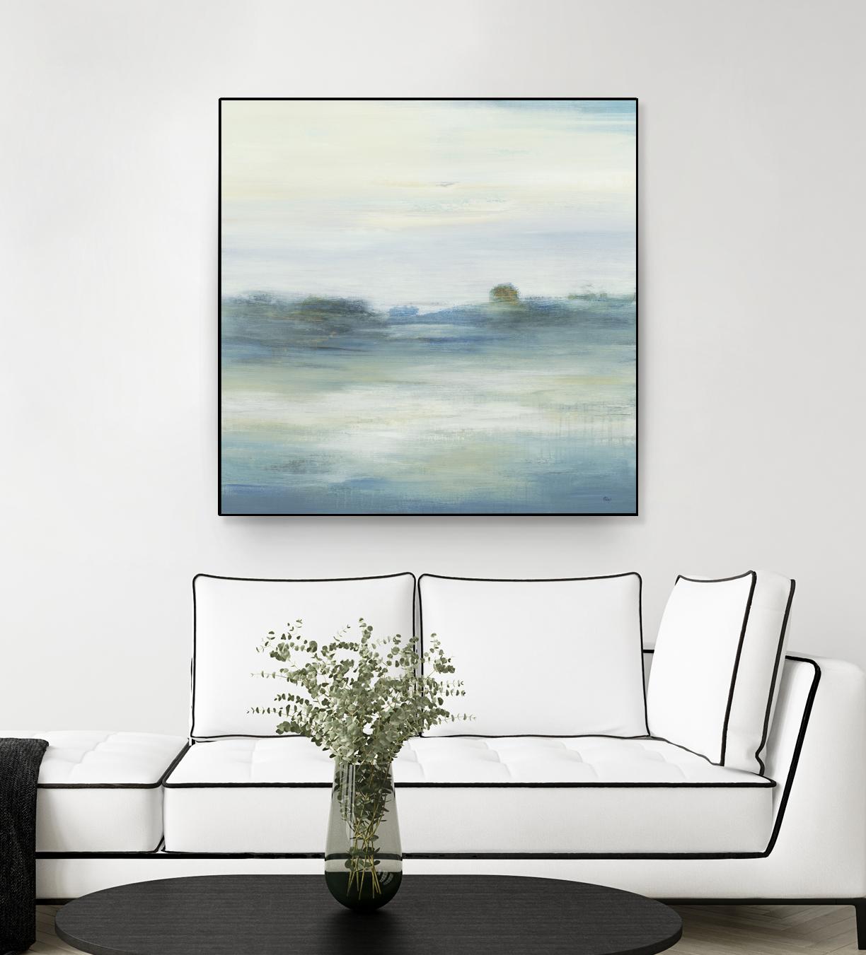 Soothing Scenery by Lisa Ridgers on GIANT ART - blues abstracted landscapes