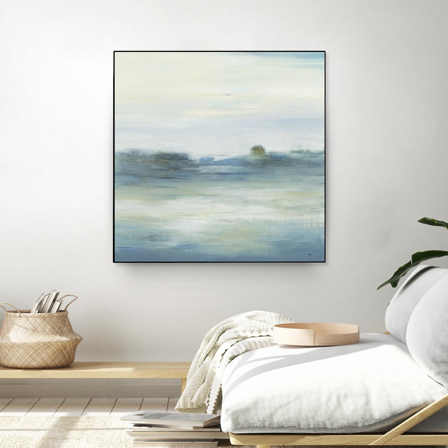 Soothing Scenery by Lisa Ridgers on GIANT ART - blues abstracted landscapes