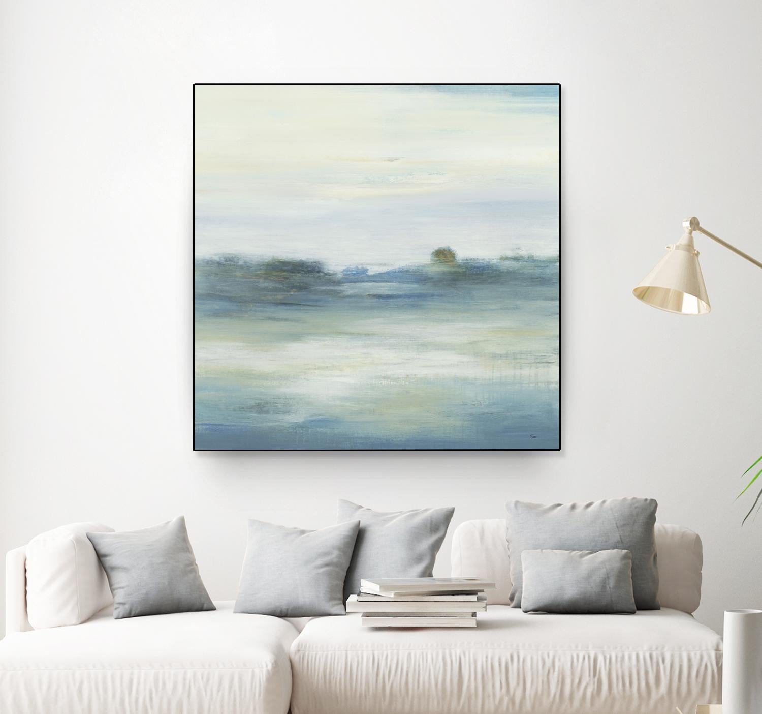 Soothing Scenery by Lisa Ridgers on GIANT ART - blues abstracted landscapes