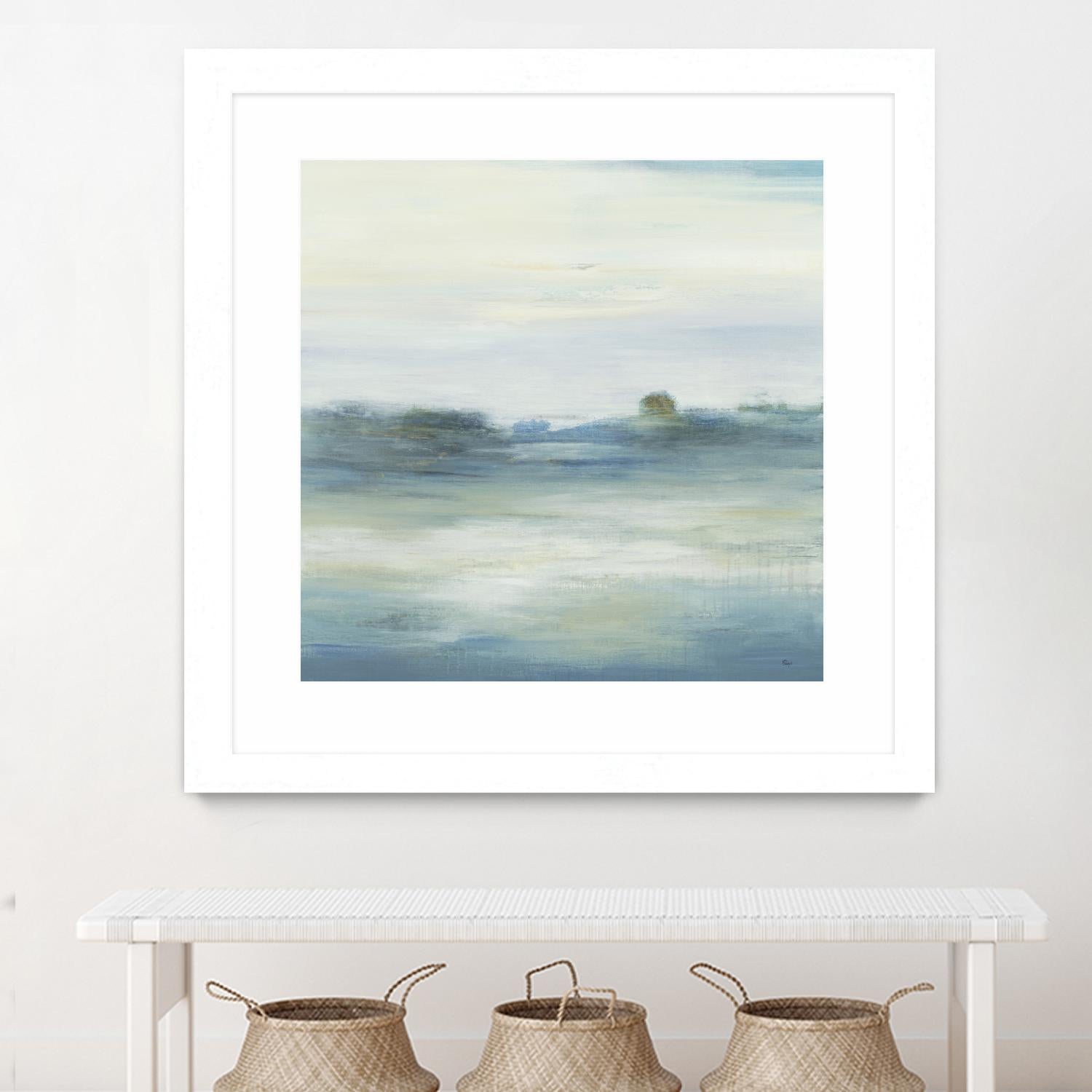 Soothing Scenery by Lisa Ridgers on GIANT ART - blues abstracted landscapes