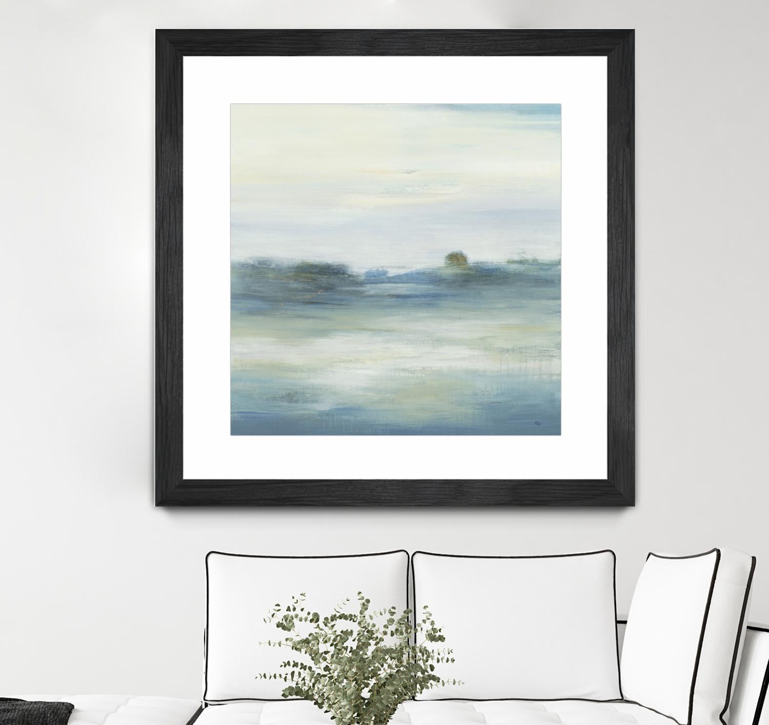 Soothing Scenery by Lisa Ridgers on GIANT ART - blues abstracted landscapes