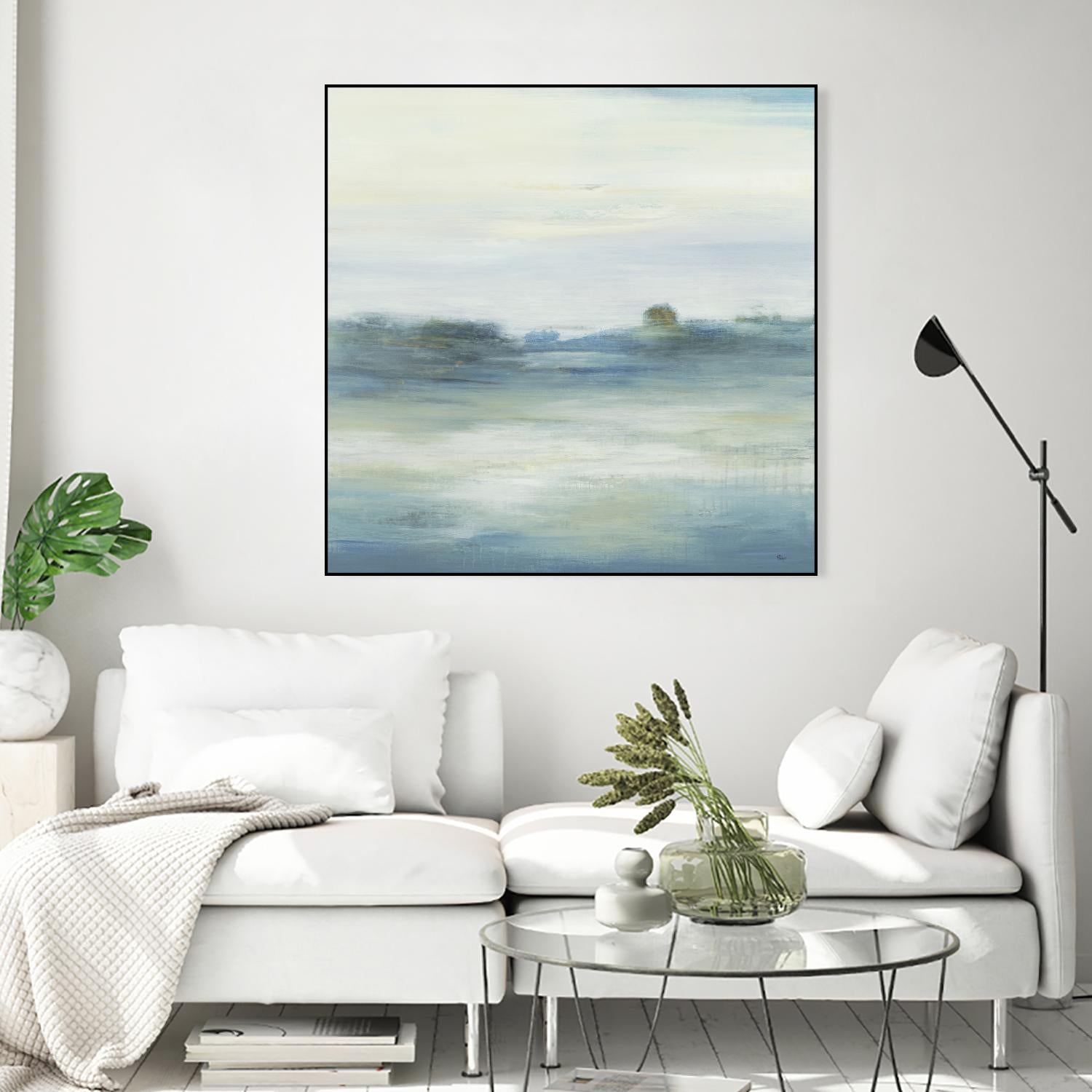 Soothing Scenery by Lisa Ridgers on GIANT ART - blues abstracted landscapes