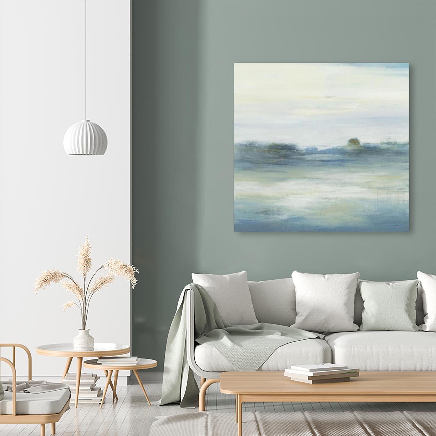 Soothing Scenery by Lisa Ridgers on GIANT ART - blues abstracted landscapes