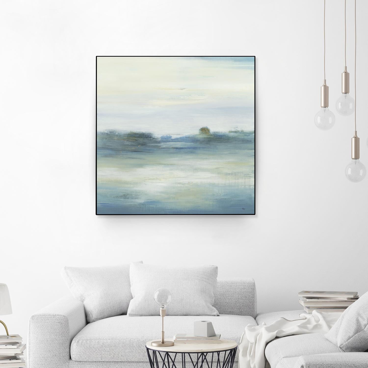 Soothing Scenery by Lisa Ridgers on GIANT ART - blues abstracted landscapes