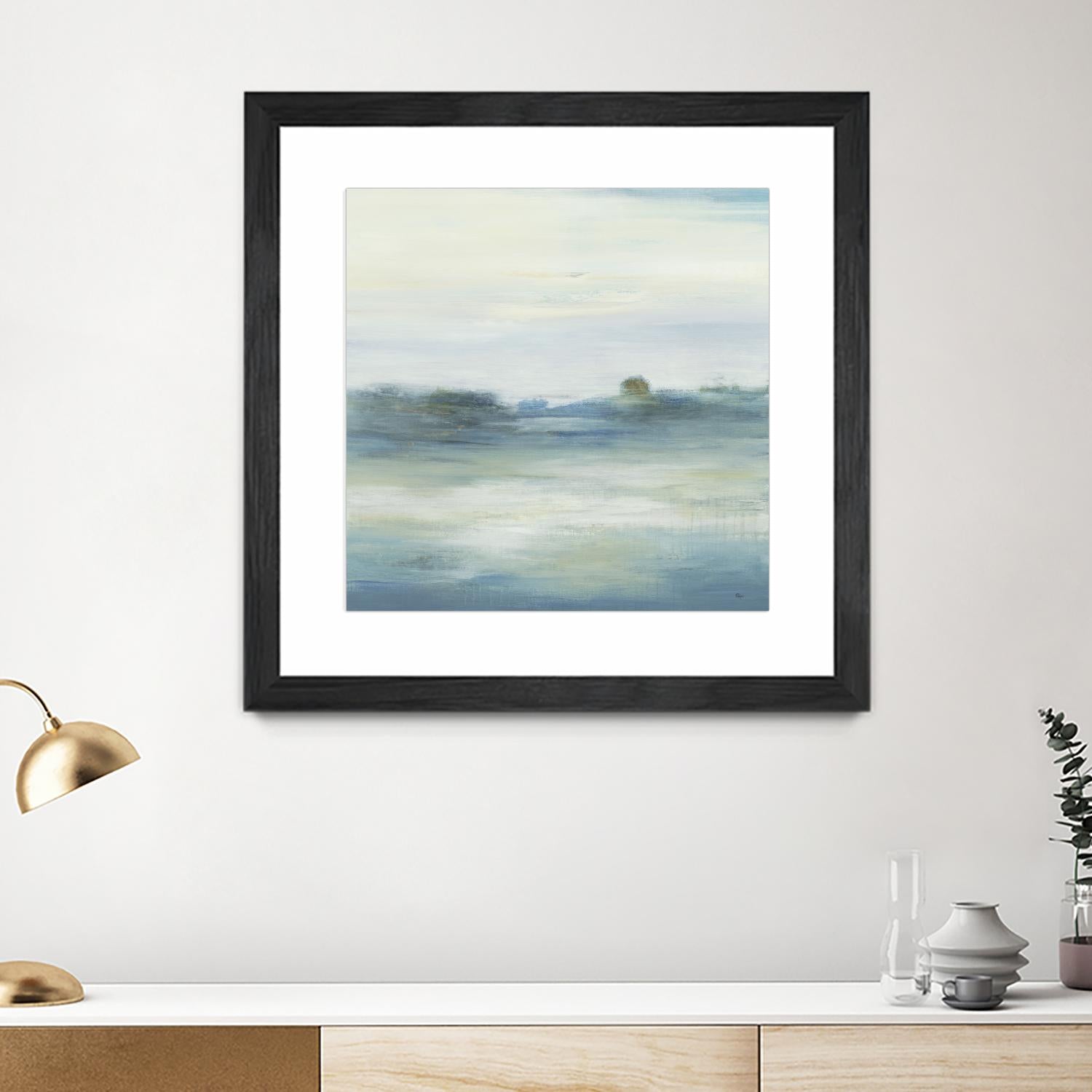 Soothing Scenery by Lisa Ridgers on GIANT ART - blues abstracted landscapes