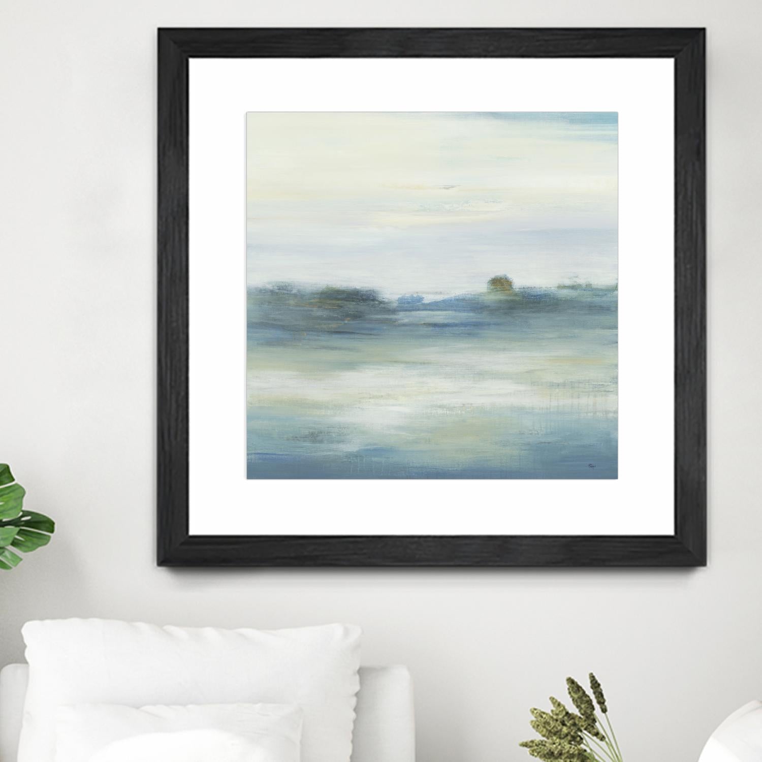 Soothing Scenery by Lisa Ridgers on GIANT ART - blues abstracted landscapes