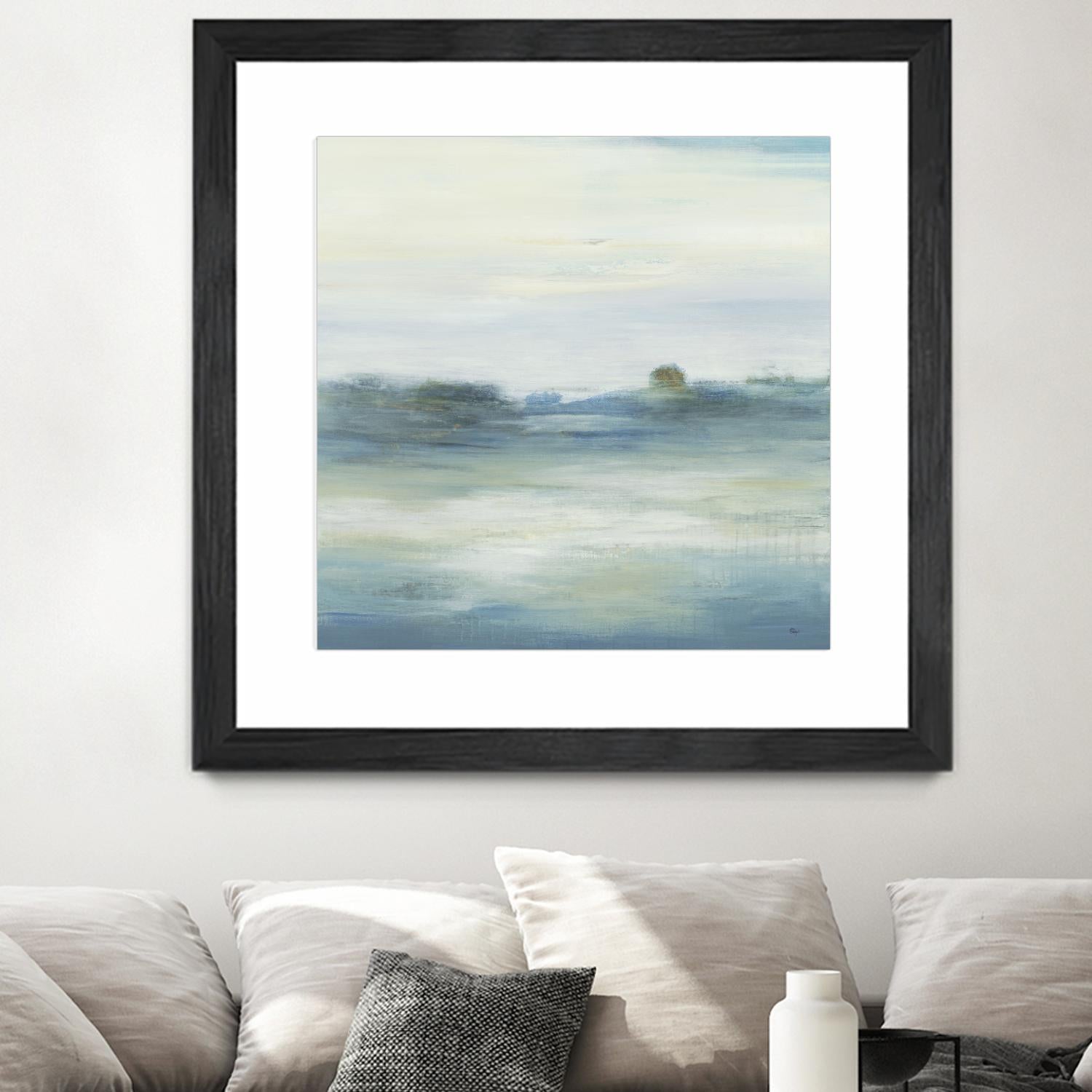 Soothing Scenery by Lisa Ridgers on GIANT ART - blues abstracted landscapes