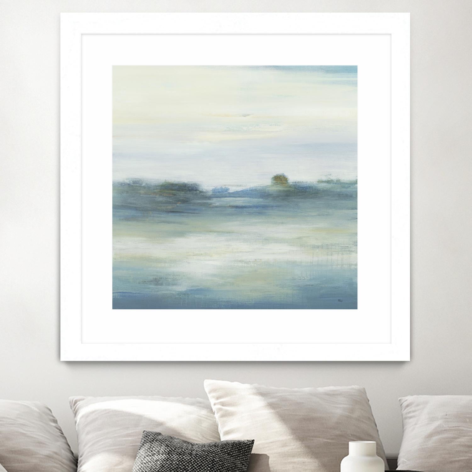 Soothing Scenery by Lisa Ridgers on GIANT ART - blues abstracted landscapes