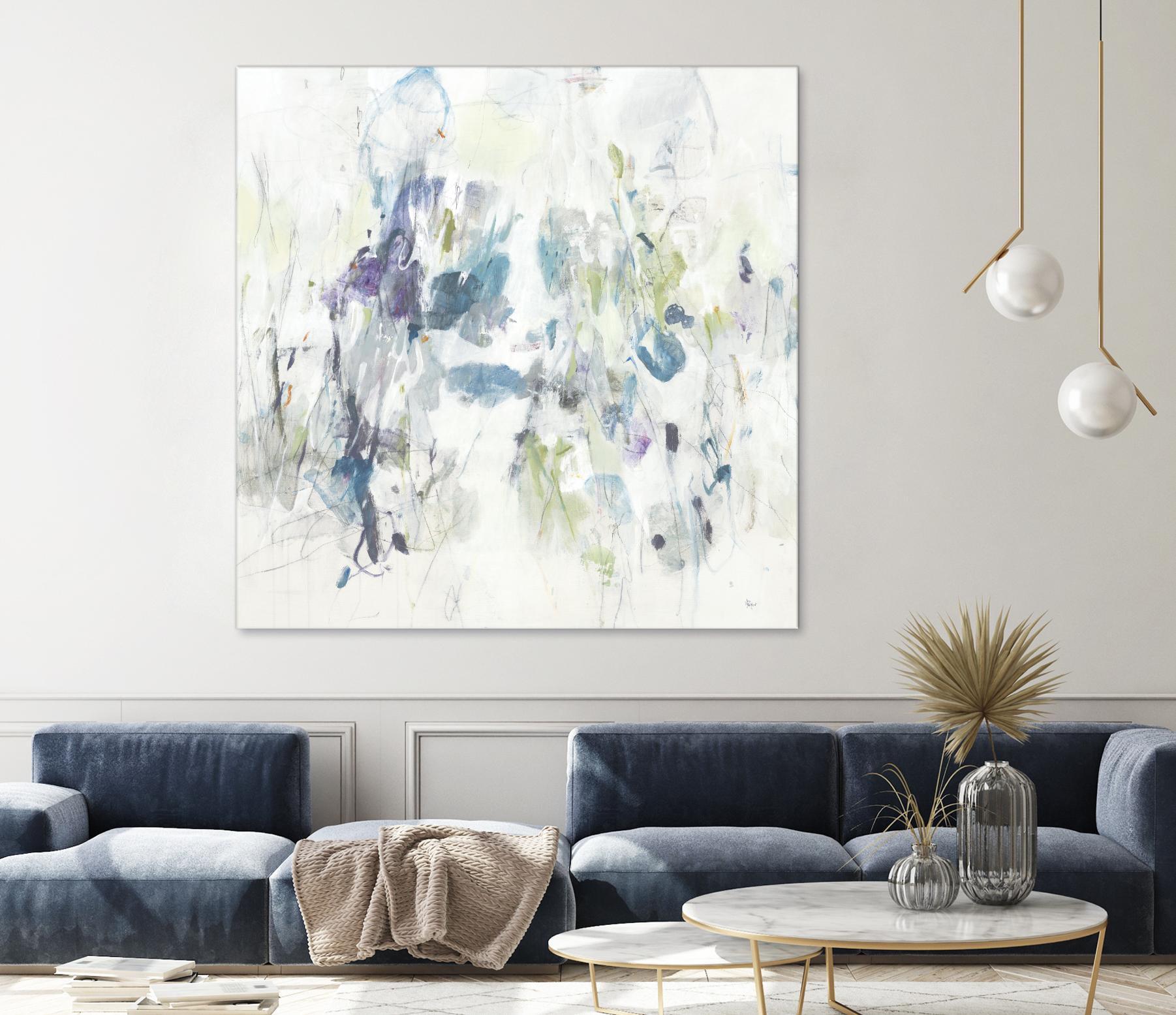 Keep in Touch by Lisa Ridgers on GIANT ART - blues abstract