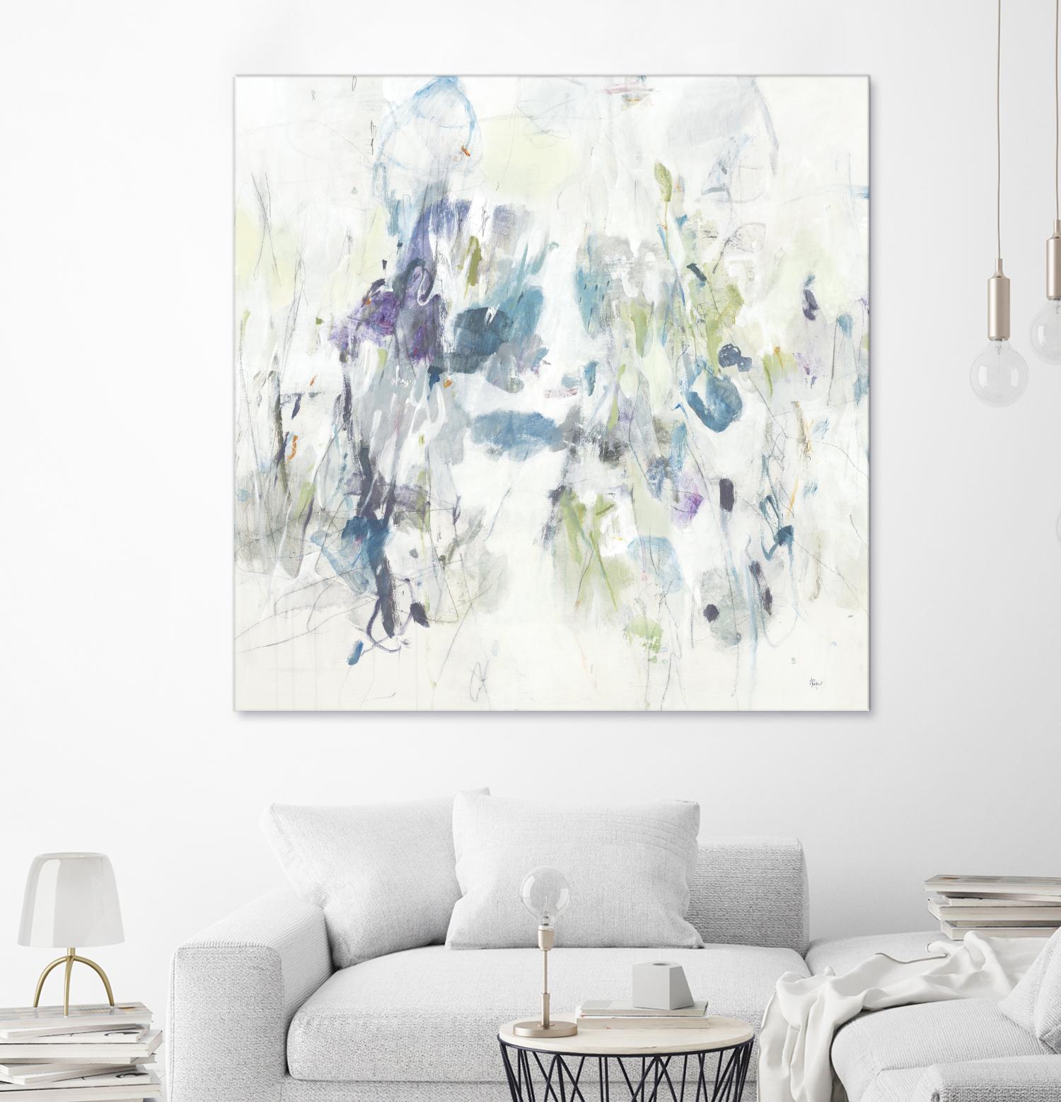 Keep in Touch by Lisa Ridgers on GIANT ART - blues abstract