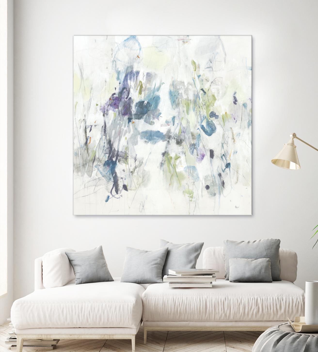 Keep in Touch by Lisa Ridgers on GIANT ART - blues abstract