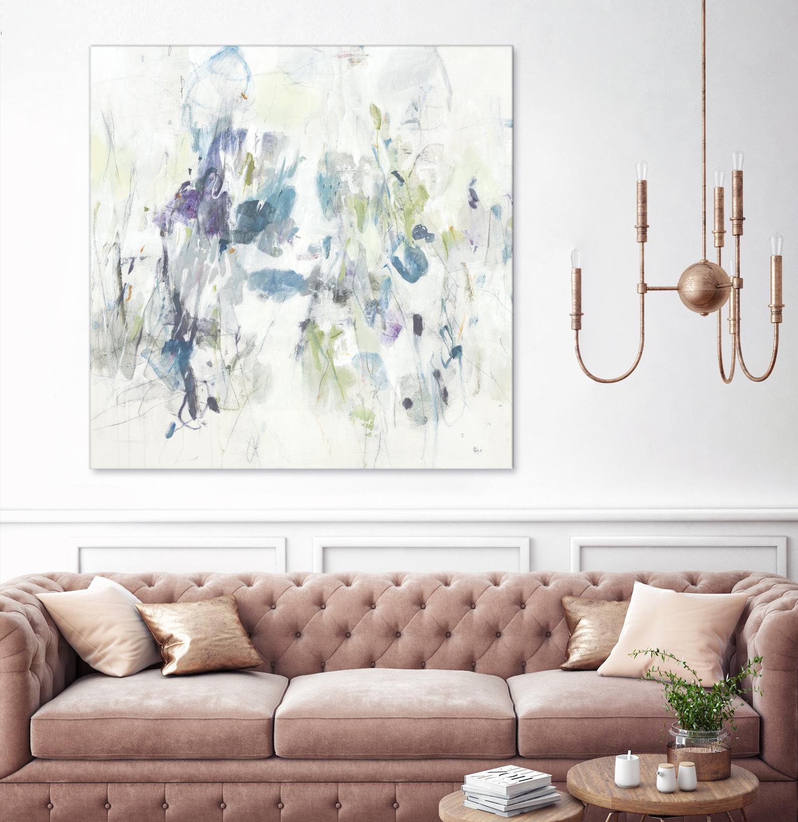 Keep in Touch by Lisa Ridgers on GIANT ART - blues abstract