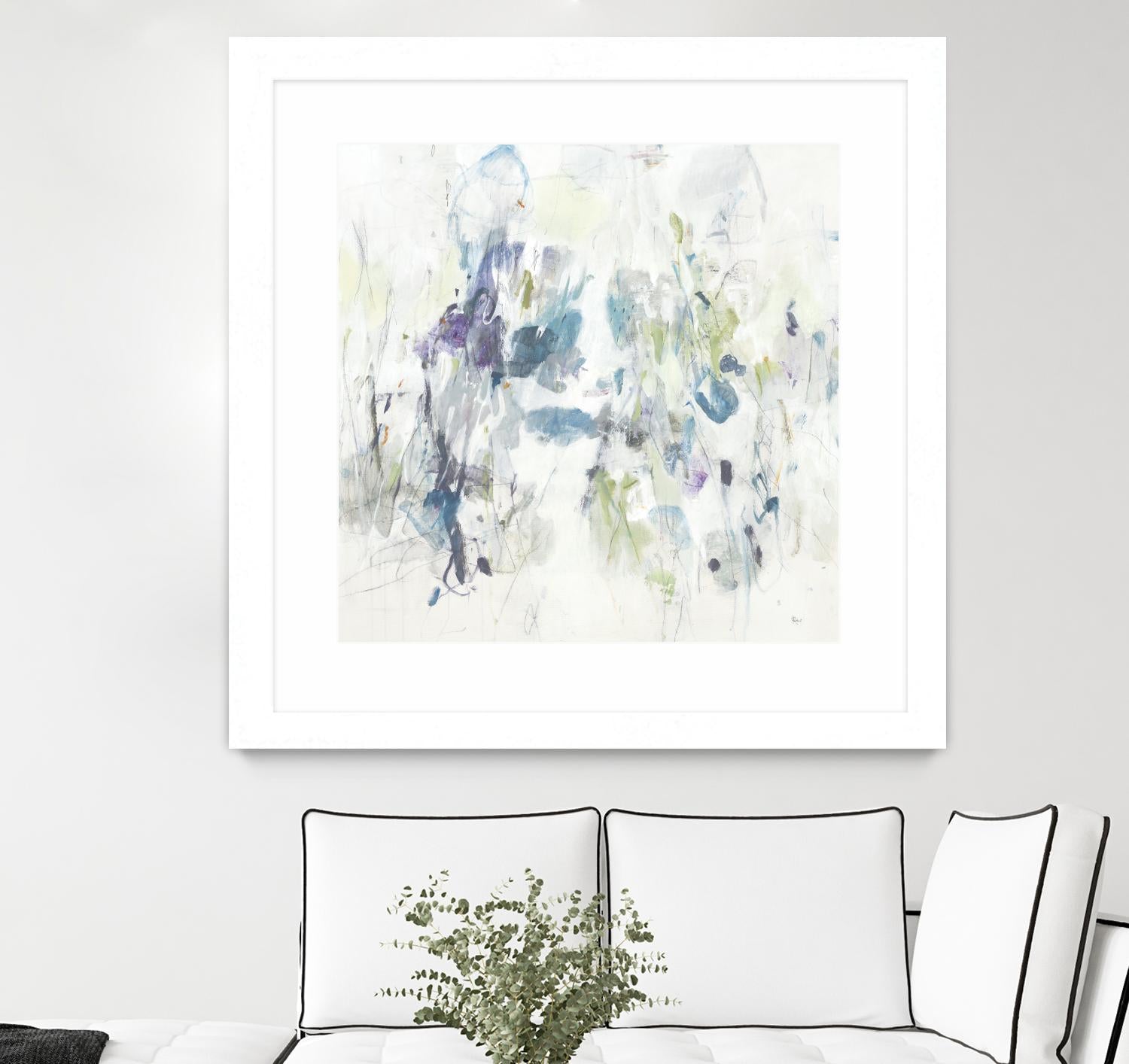 Keep in Touch by Lisa Ridgers on GIANT ART - blues abstract