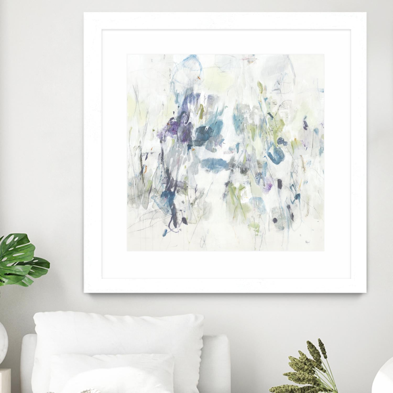 Keep in Touch by Lisa Ridgers on GIANT ART - blues abstract