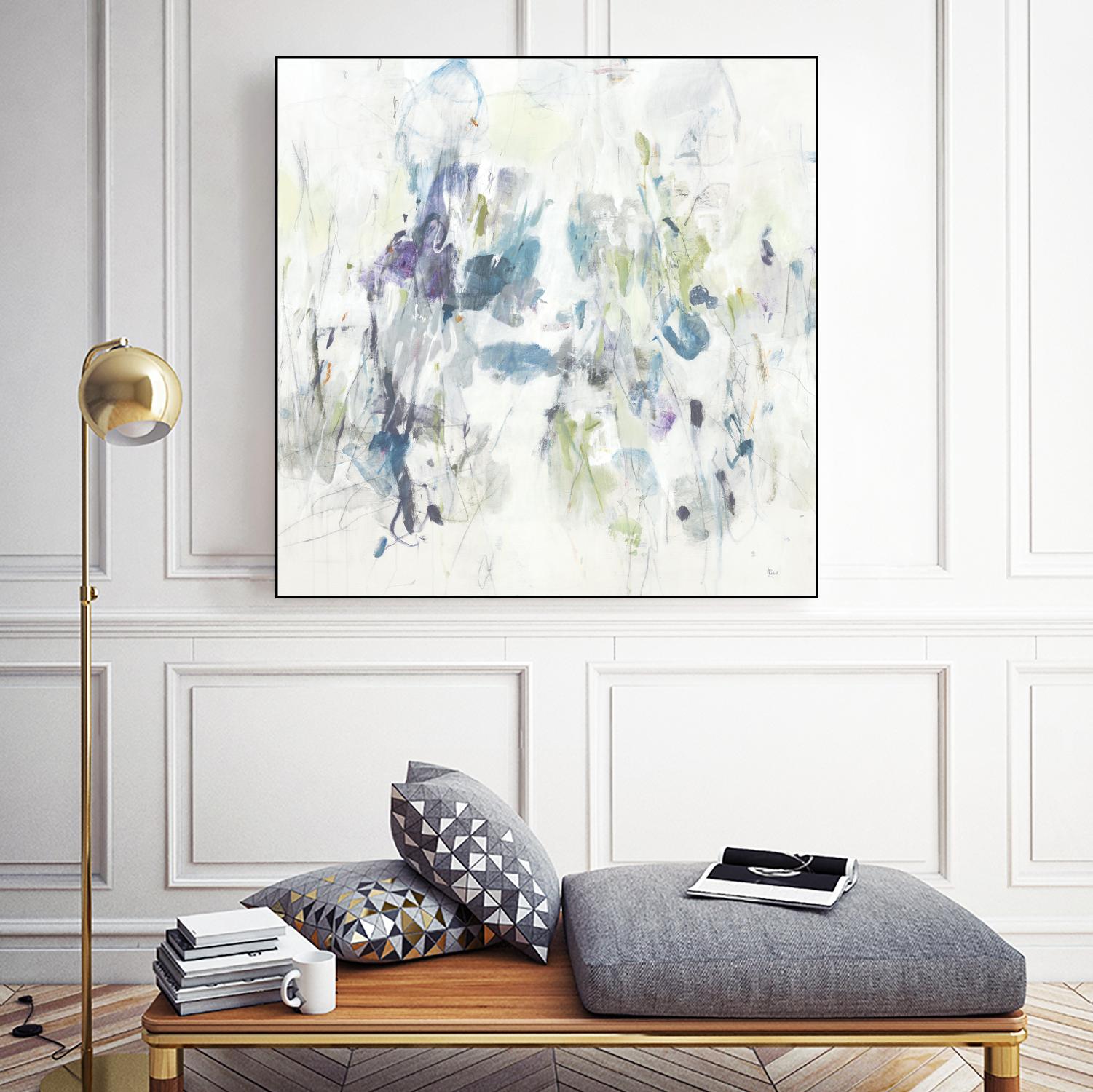 Keep in Touch by Lisa Ridgers on GIANT ART - blues abstract