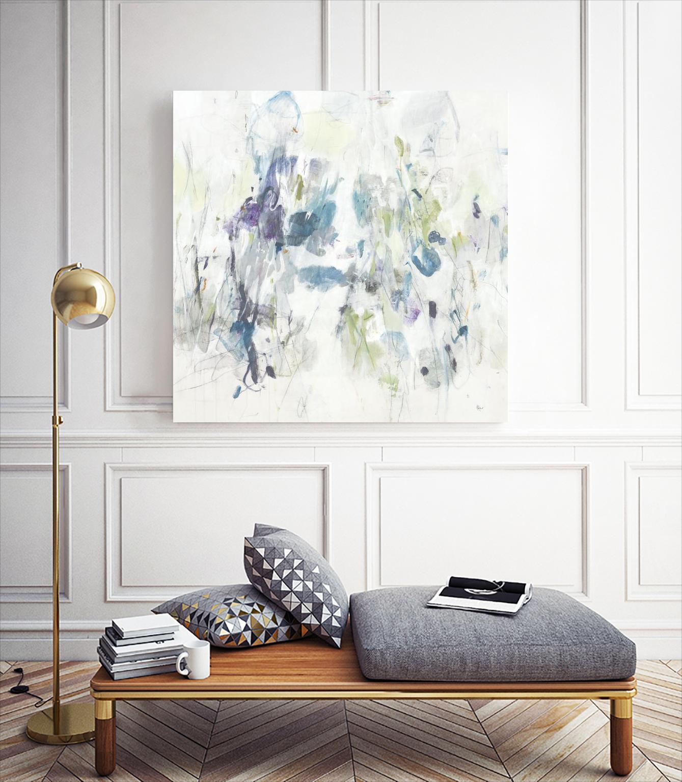 Keep in Touch by Lisa Ridgers on GIANT ART - blues abstract