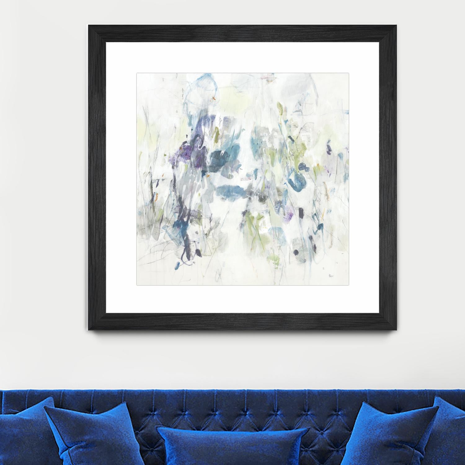 Keep in Touch by Lisa Ridgers on GIANT ART - blues abstract