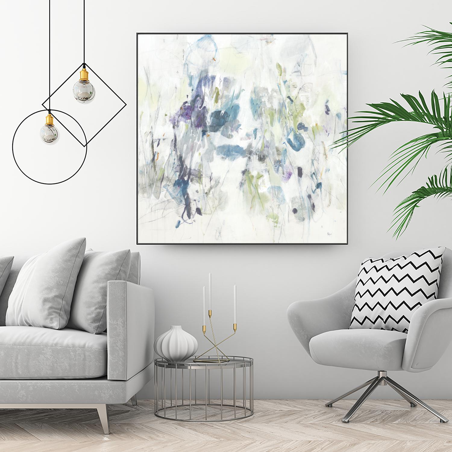 Keep in Touch by Lisa Ridgers on GIANT ART - blues abstract