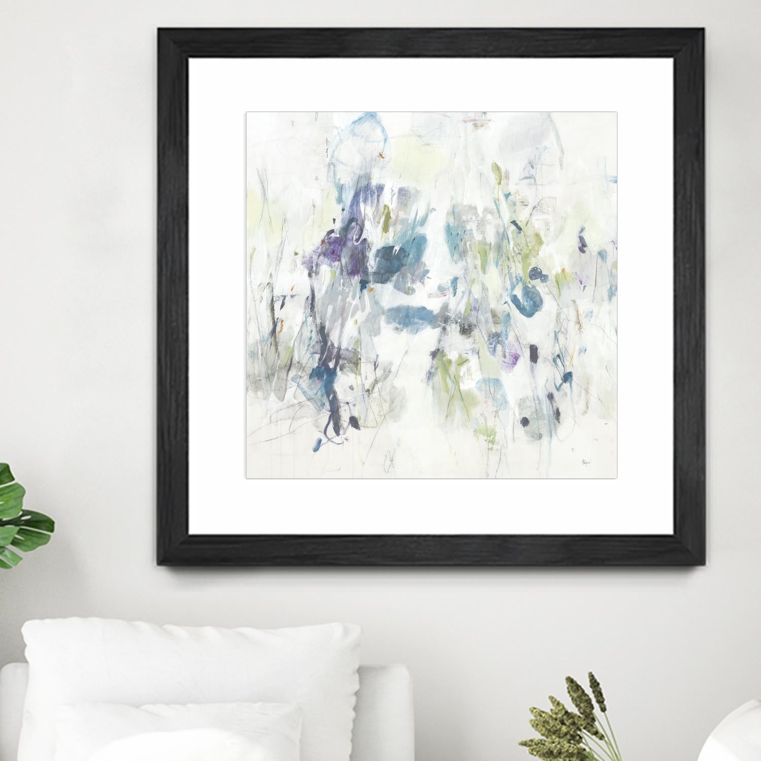 Keep in Touch by Lisa Ridgers on GIANT ART - blues abstract