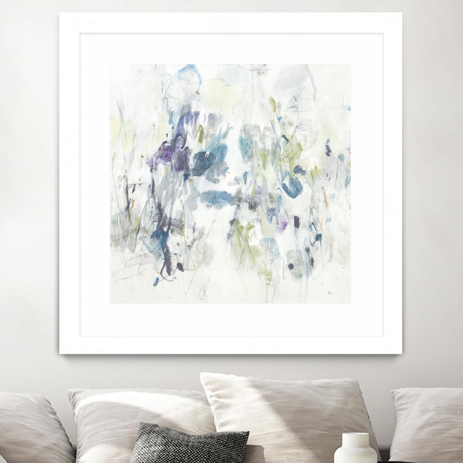 Keep in Touch by Lisa Ridgers on GIANT ART - blues abstract