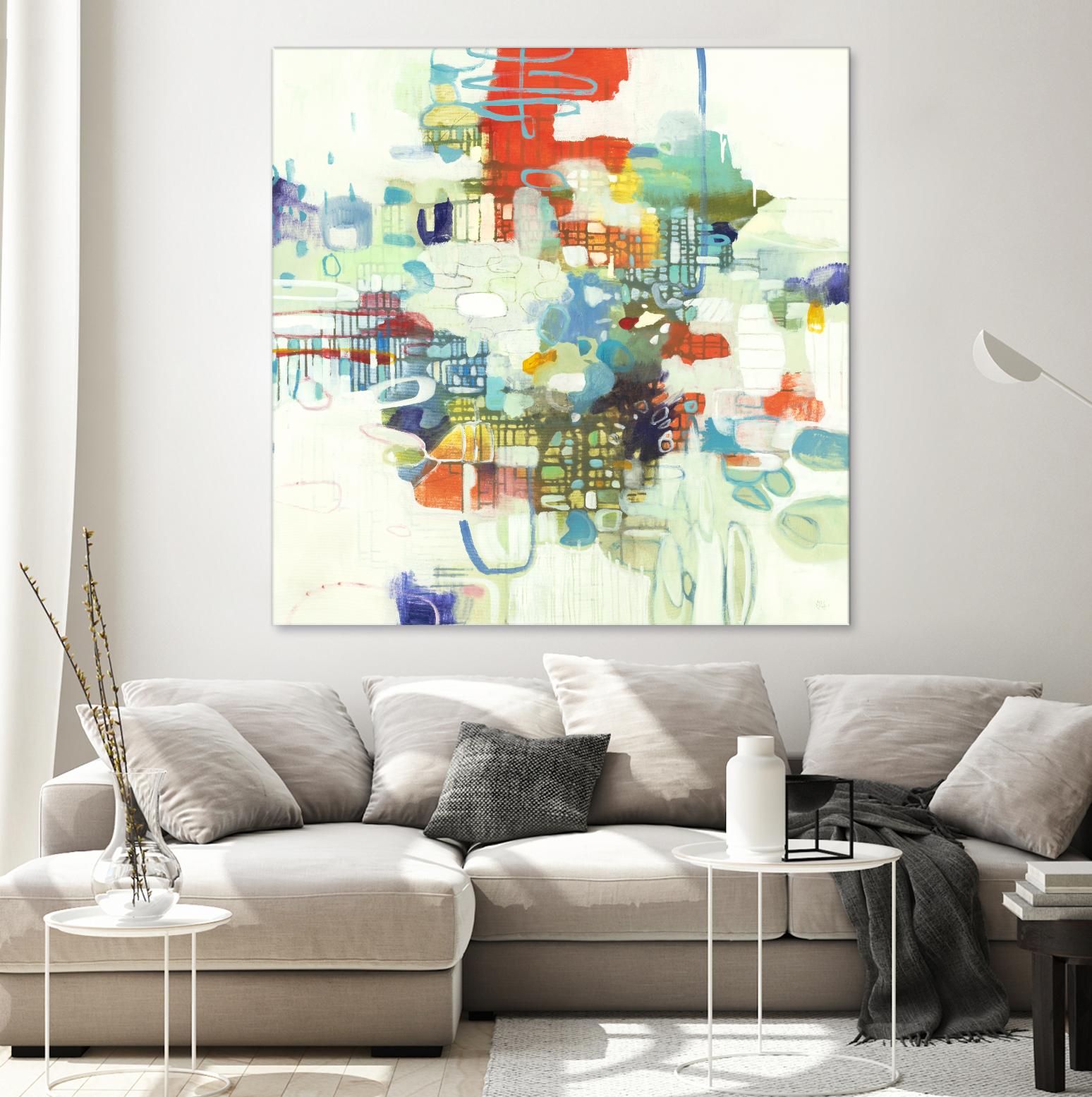 Bright Spot by Lisa Ridgers on GIANT ART - reds abstract