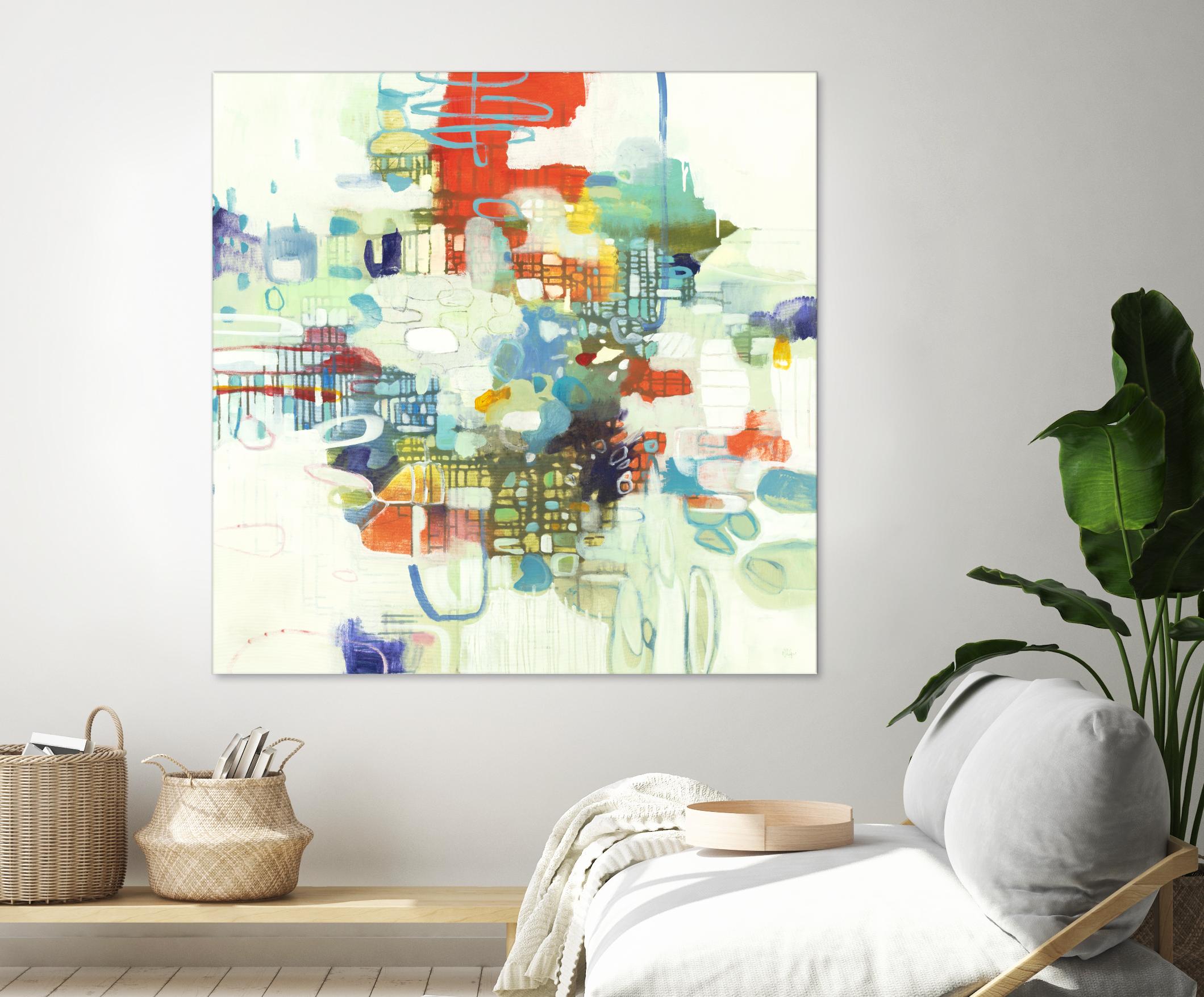 Bright Spot by Lisa Ridgers on GIANT ART - reds abstract