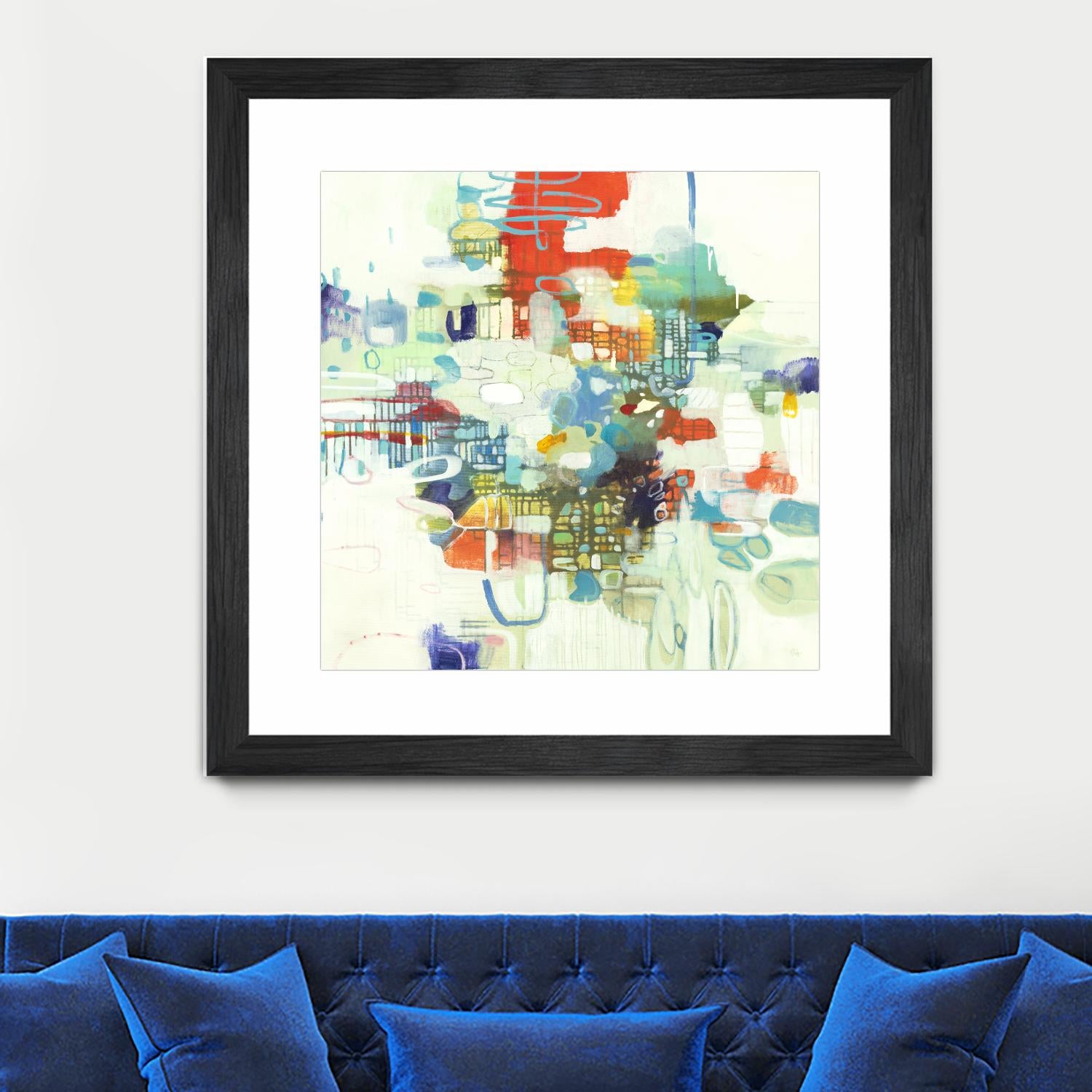 Bright Spot by Lisa Ridgers on GIANT ART - reds abstract