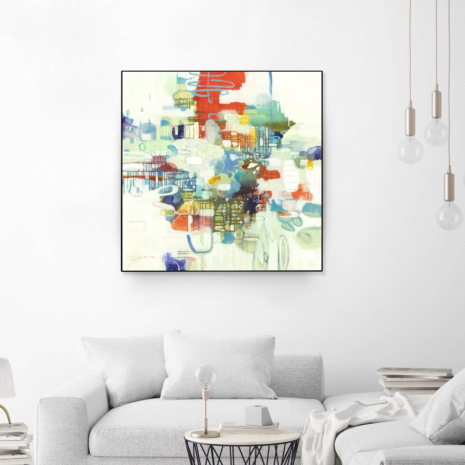 Bright Spot by Lisa Ridgers on GIANT ART - reds abstract