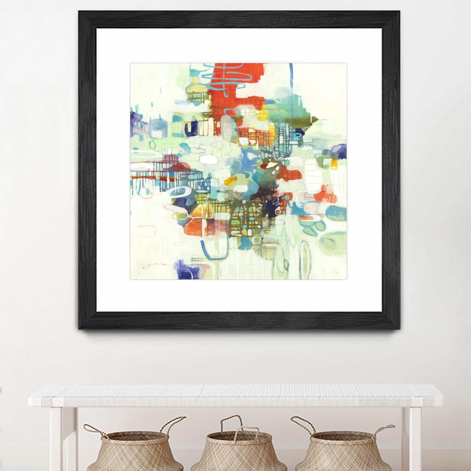 Bright Spot by Lisa Ridgers on GIANT ART - reds abstract