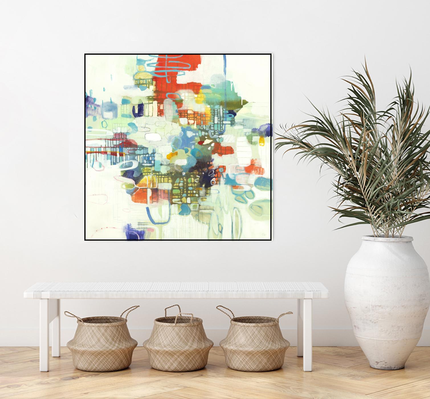 Bright Spot by Lisa Ridgers on GIANT ART - reds abstract