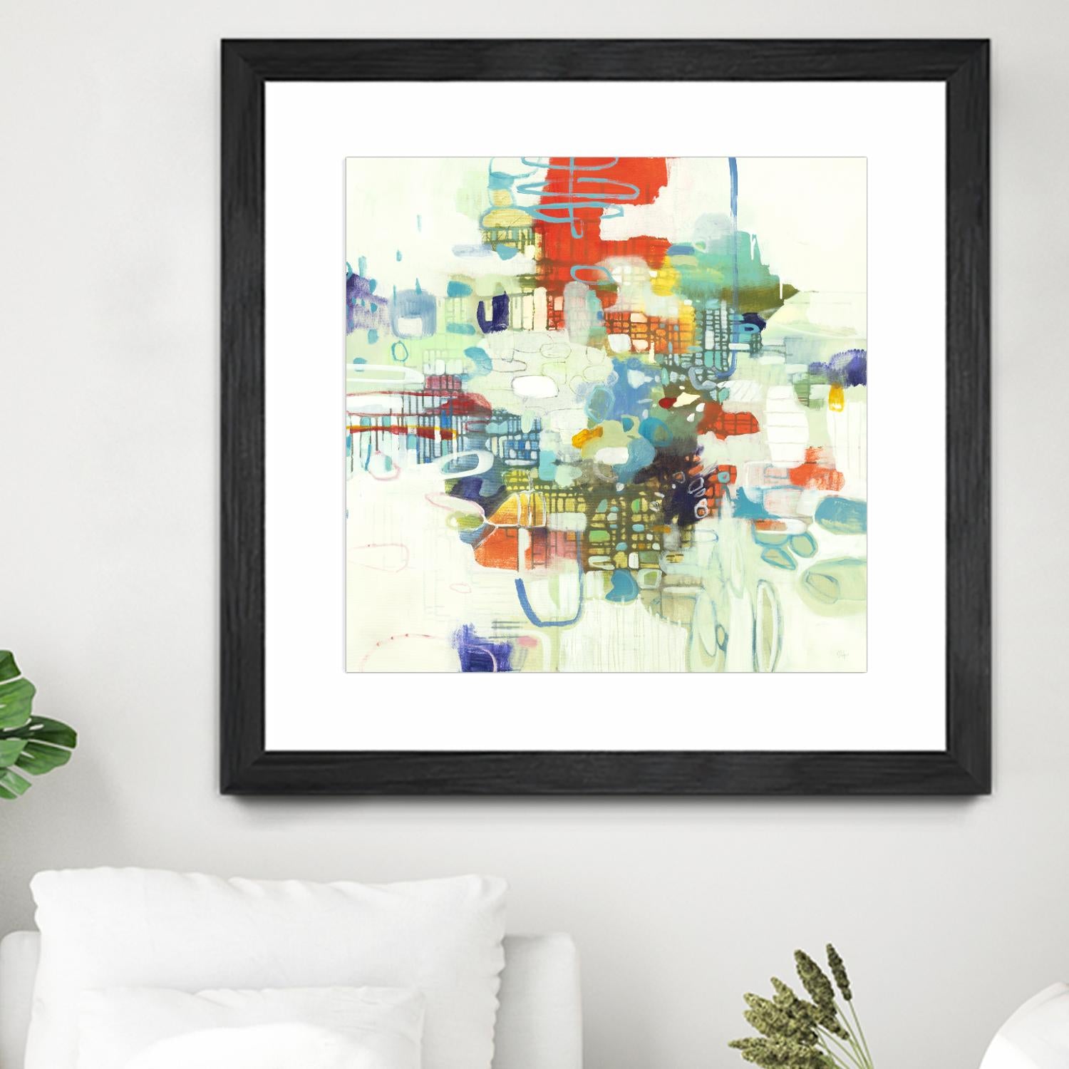 Bright Spot by Lisa Ridgers on GIANT ART - reds abstract