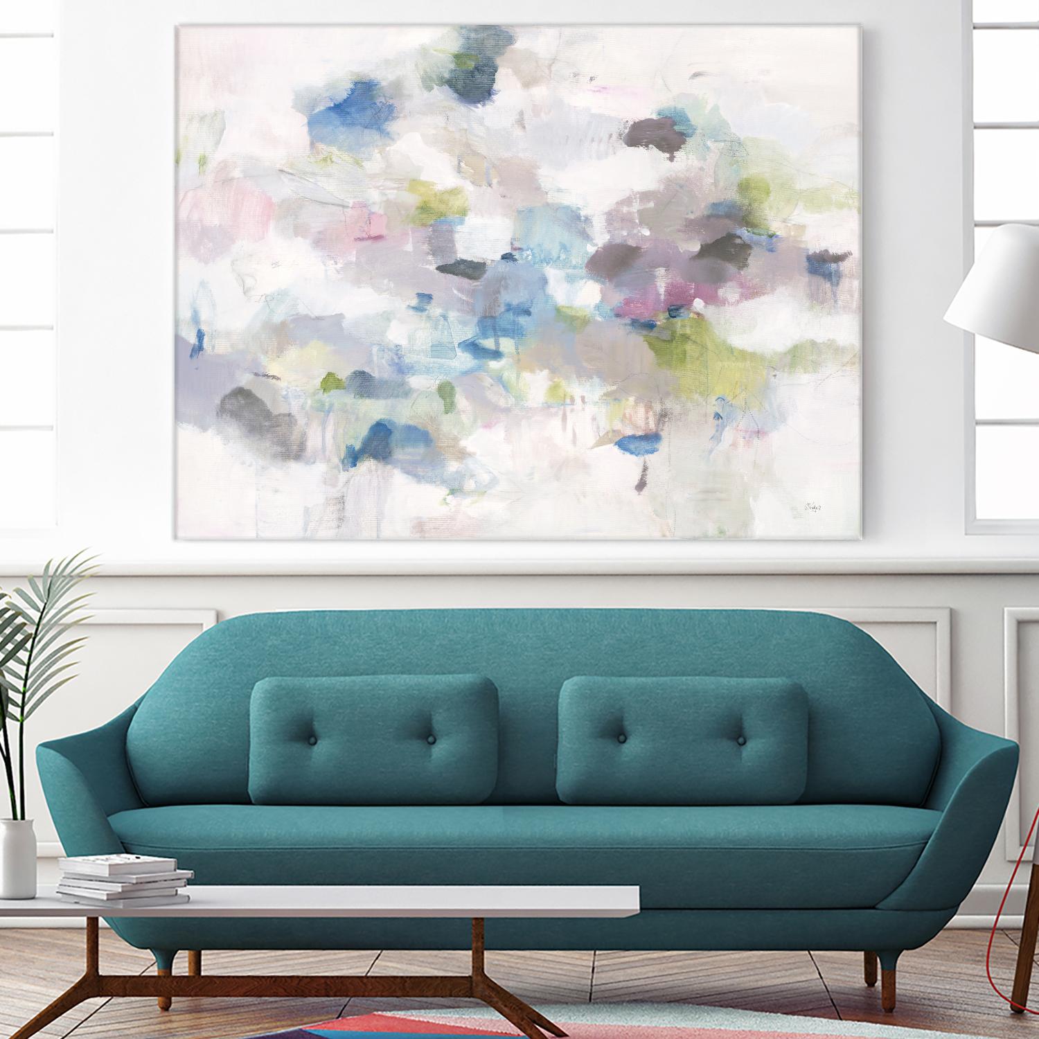 Once Again by Lisa Ridgers on GIANT ART - blues abstract