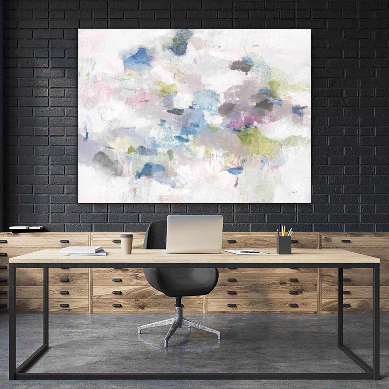 Once Again by Lisa Ridgers on GIANT ART - blues abstract