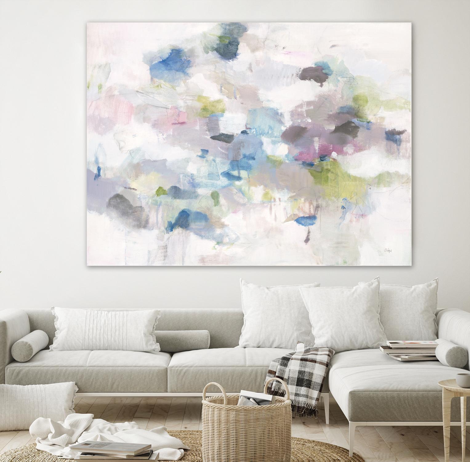 Once Again by Lisa Ridgers on GIANT ART - blues abstract