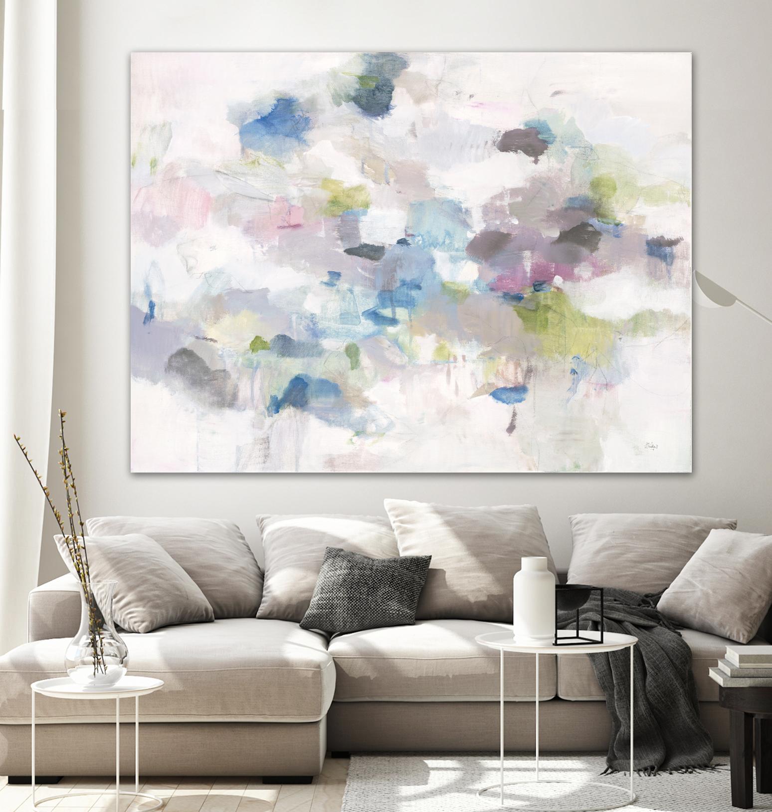 Once Again by Lisa Ridgers on GIANT ART - blues abstract