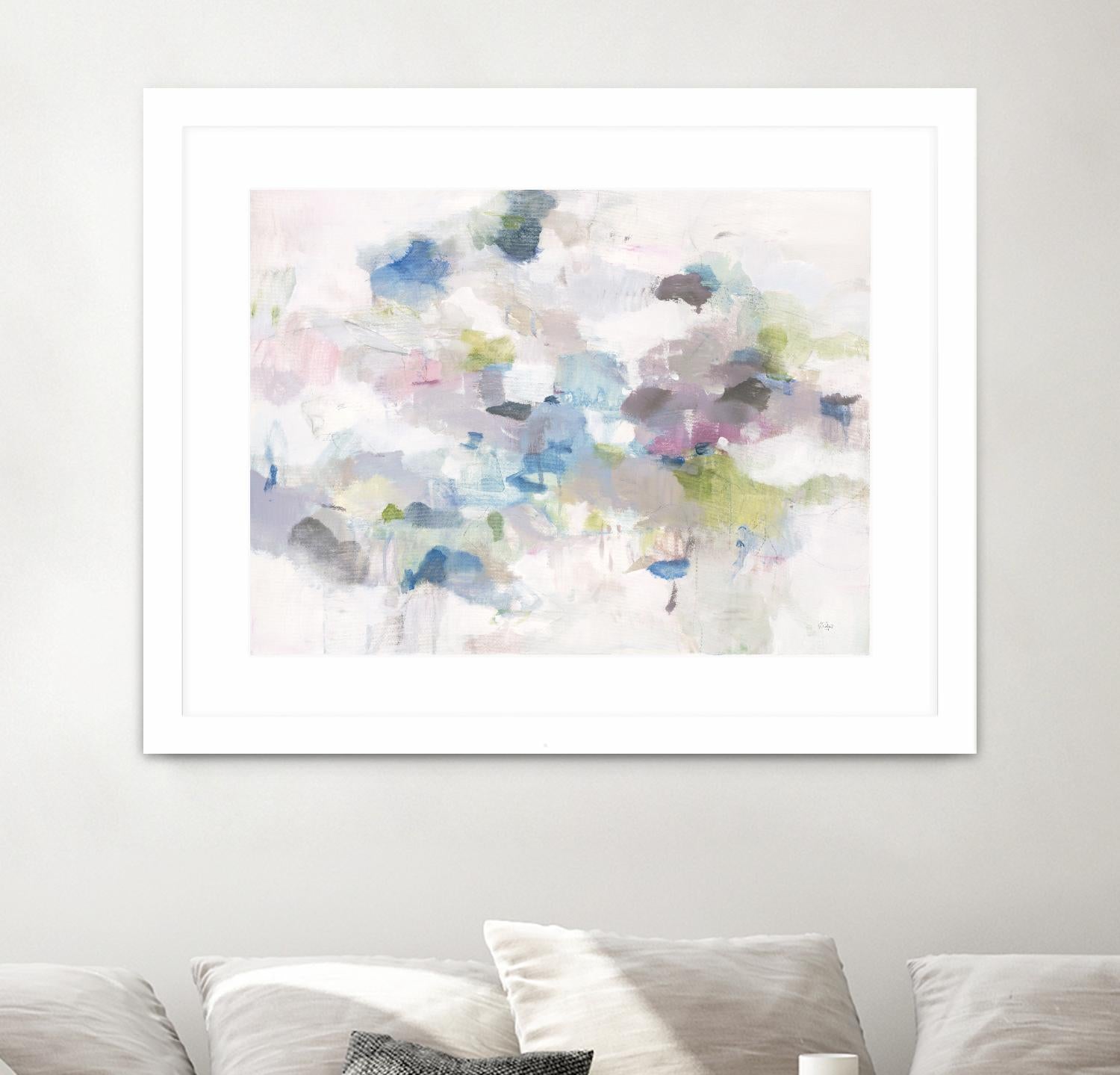 Once Again by Lisa Ridgers on GIANT ART - blues abstract