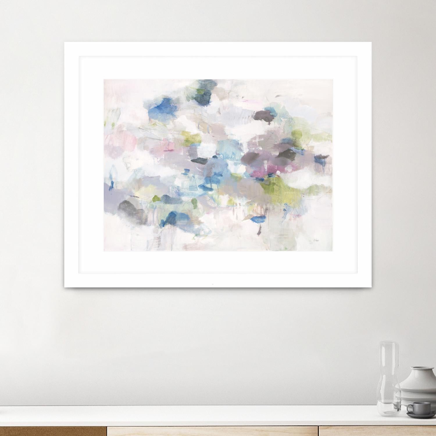 Once Again by Lisa Ridgers on GIANT ART - blues abstract