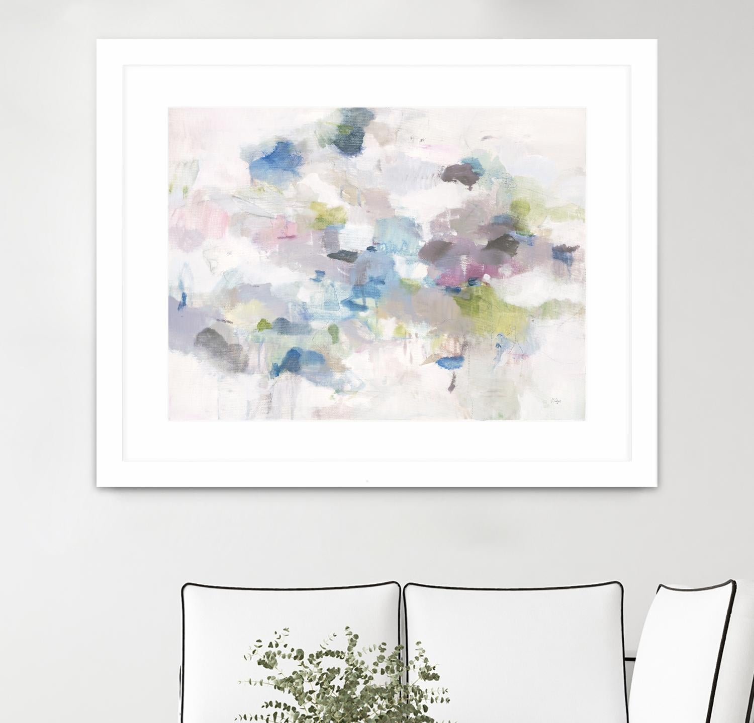 Once Again by Lisa Ridgers on GIANT ART - blues abstract