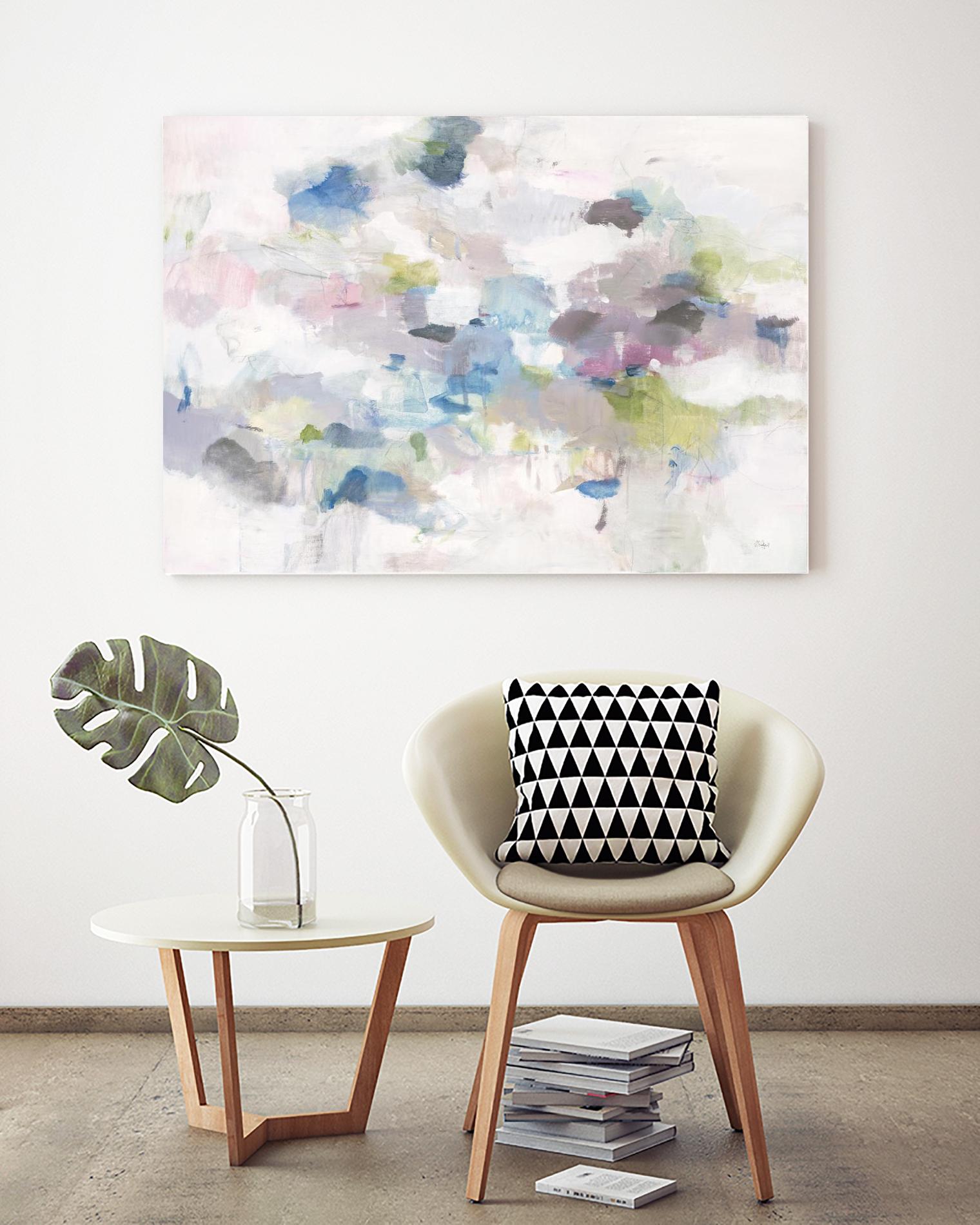 Once Again by Lisa Ridgers on GIANT ART - blues abstract