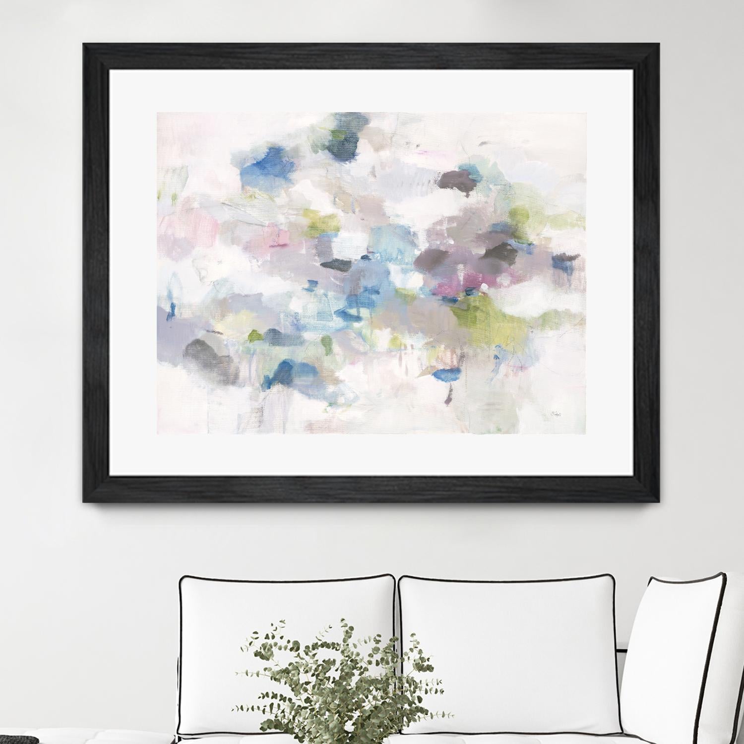 Once Again by Lisa Ridgers on GIANT ART - blues abstract